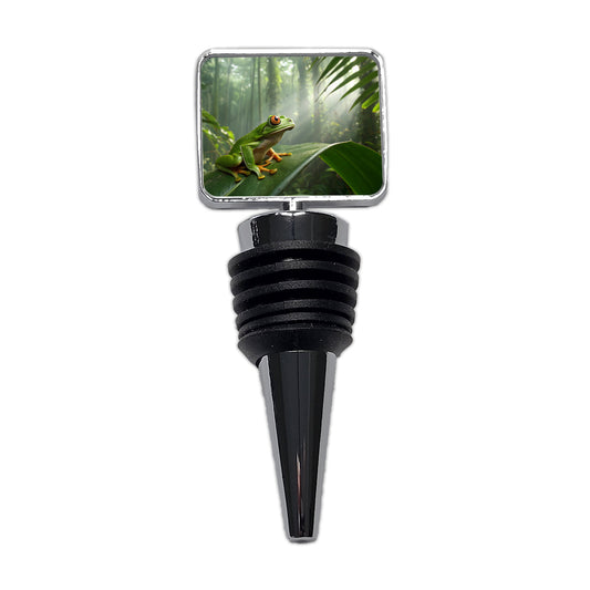 Puerto Rico Frog Cute Wine Bottle Stopper