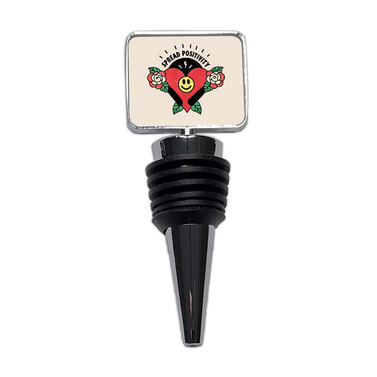 Spread Positivity Cute Wine Bottle Stopper