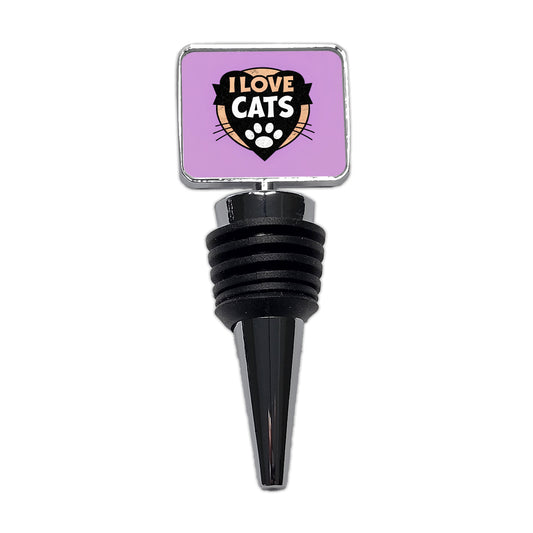 I Love Cats Wine Bottle Stopper