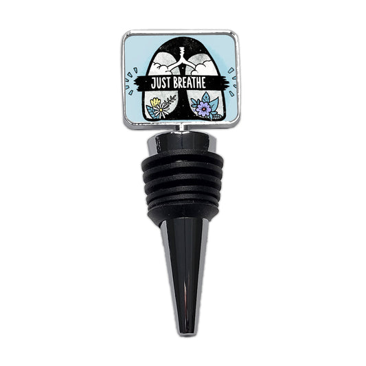 Just Breathe Wine Bottle Stopper