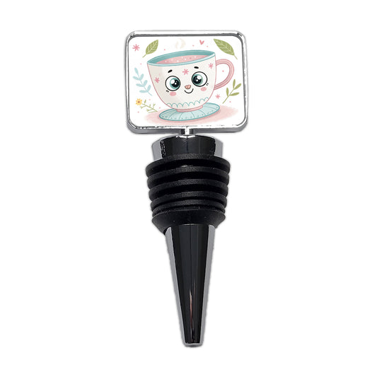 Kawaii Tea Cup Wine Bottle Stopper