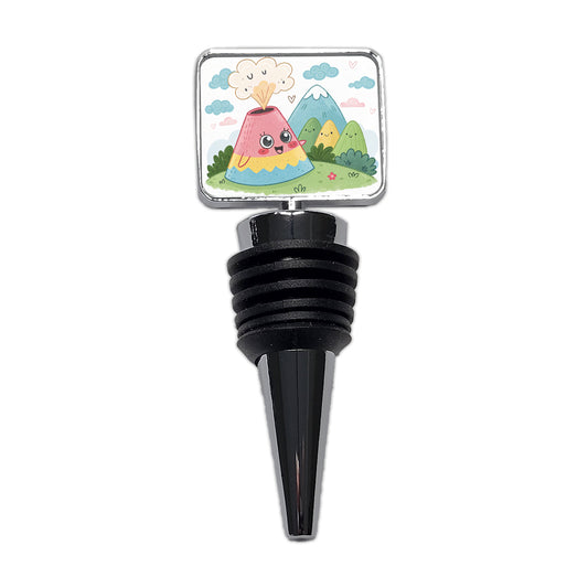 Kawaii Volcano Wine Bottle Stopper