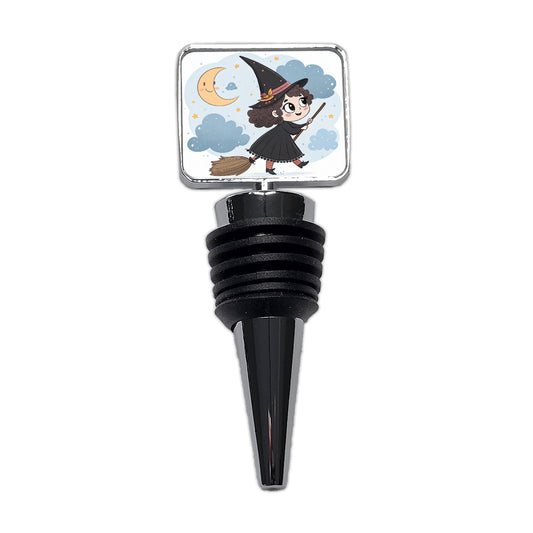 Kawaii Witch Broom Halloween Wine Bottle Stopper