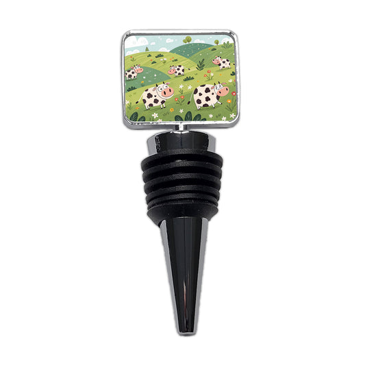 Scattered Cows Wine Bottle Stopper