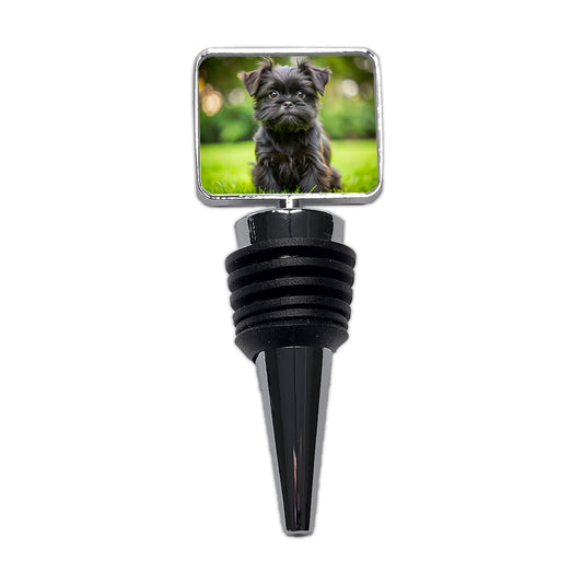 Affenpinscher Dog Puppy Photo Wine Bottle Stopper