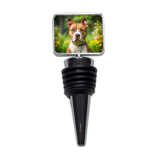 American Staffordshire Terrier Dog Photo Wine Bottle Stopper