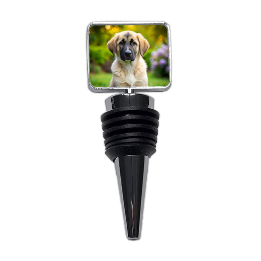 Anatolian Shepherd Dog Puppy Photo Wine Bottle Stopper