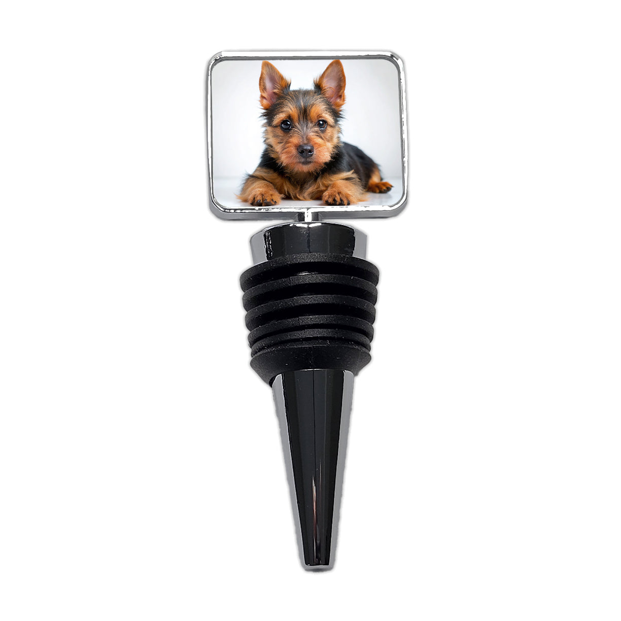 Australian Terrier Dog Puppy Photo Wine Bottle Stopper