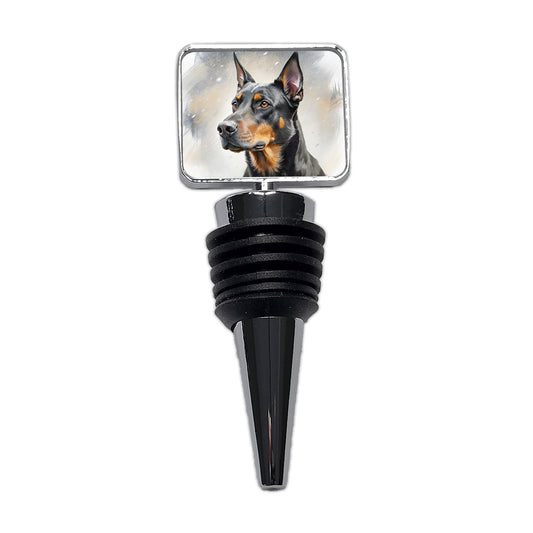 Beauceron Dog Illustration Wine Bottle Stopper
