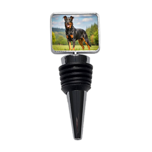 Beauceron Dog Photo Wine Bottle Stopper