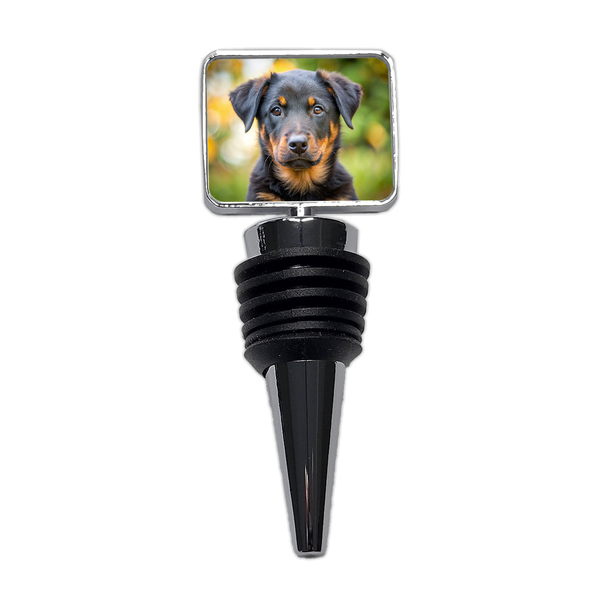 Beauceron Dog Puppy Photo Wine Bottle Stopper
