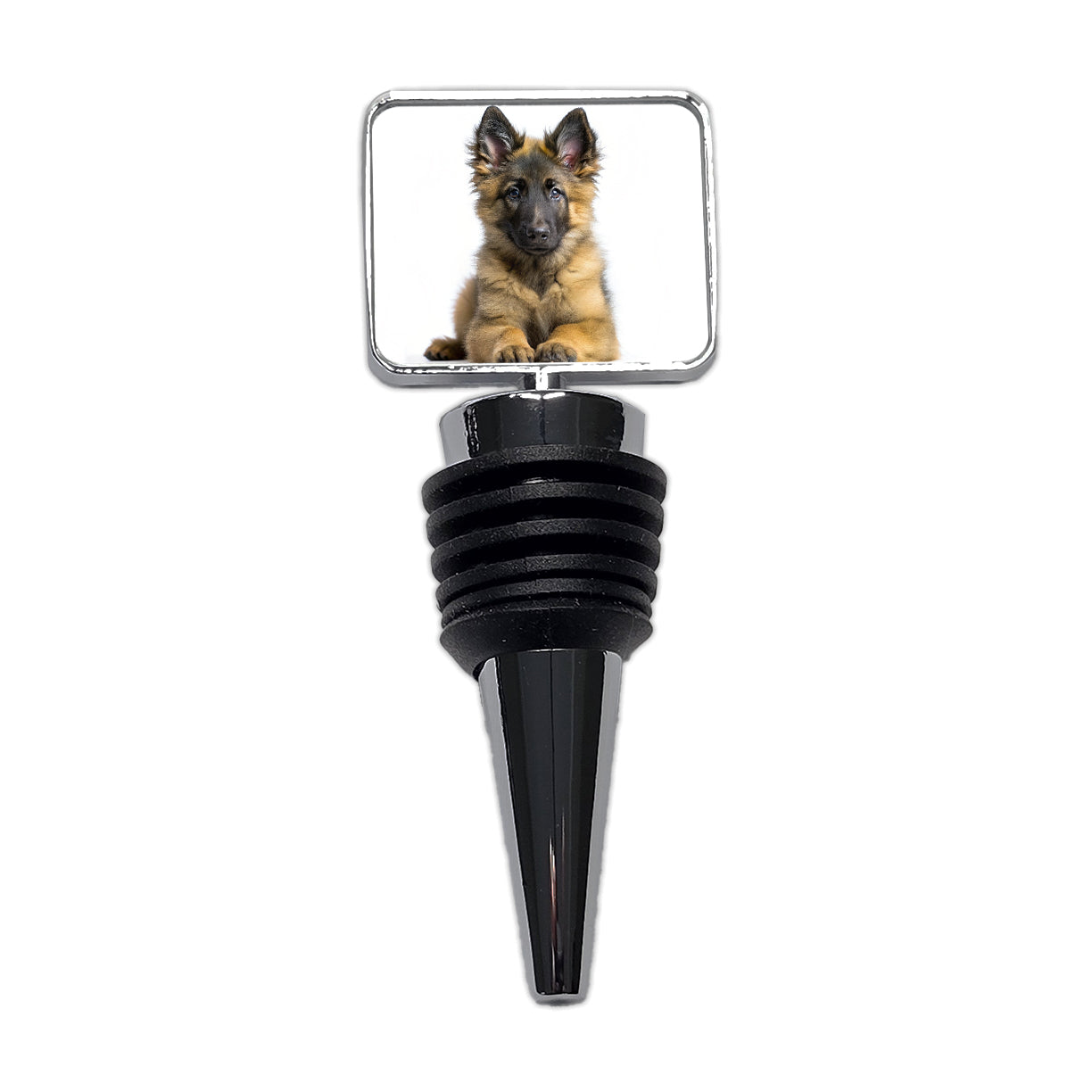 Belgian Tervuren Dog Puppy Photo Wine Bottle Stopper