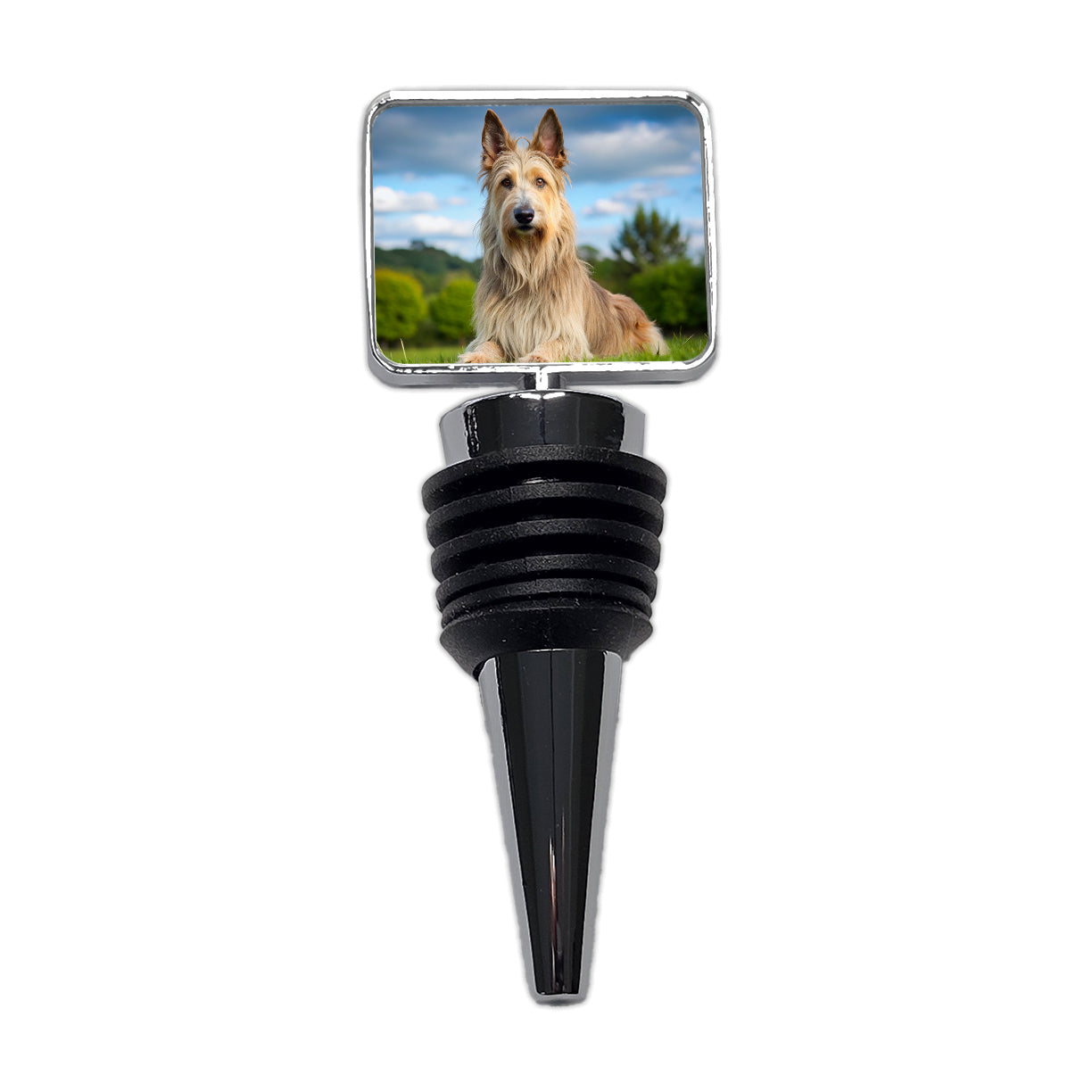 Berger Picard Dog Photo Wine Bottle Stopper