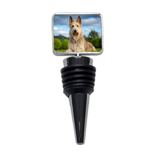 Berger Picard Dog Photo Wine Bottle Stopper