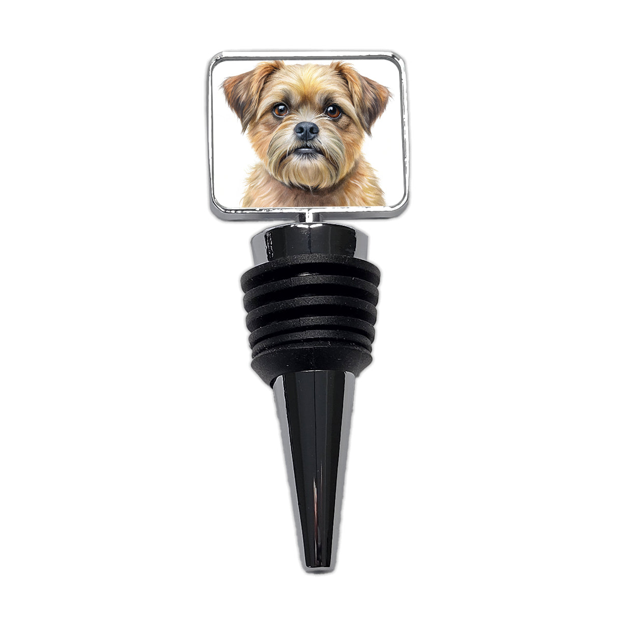 Brussels Griffon Dog Illustration Wine Bottle Stopper