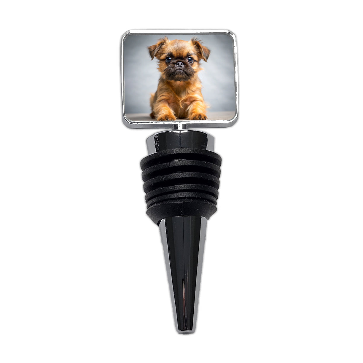 Brussels Griffon Dog Puppy Photo Wine Bottle Stopper