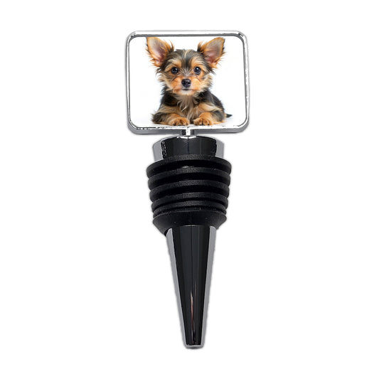 Chorkie Dog Puppy Photo Wine Bottle Stopper