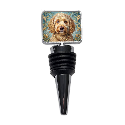 Cockapoo Dog Art Nouveau Wine Bottle Stopper