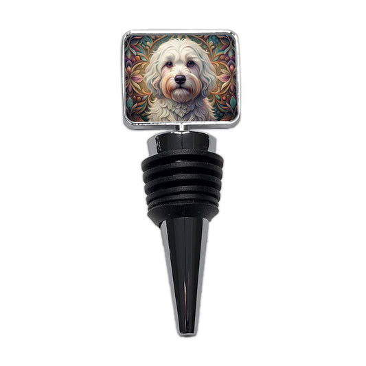Coton De Tulear Dog Art Nouveau Wine Bottle Stopper