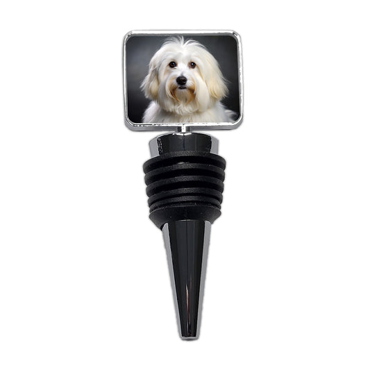 Coton De Tulear Dog Photo Wine Bottle Stopper