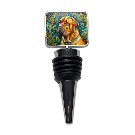 Dogues De Bordeaux Dog Art Nouveau Wine Bottle Stopper