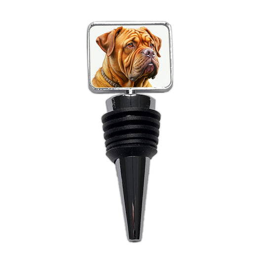 Dogues De Bordeaux Dog Illustration Wine Bottle Stopper