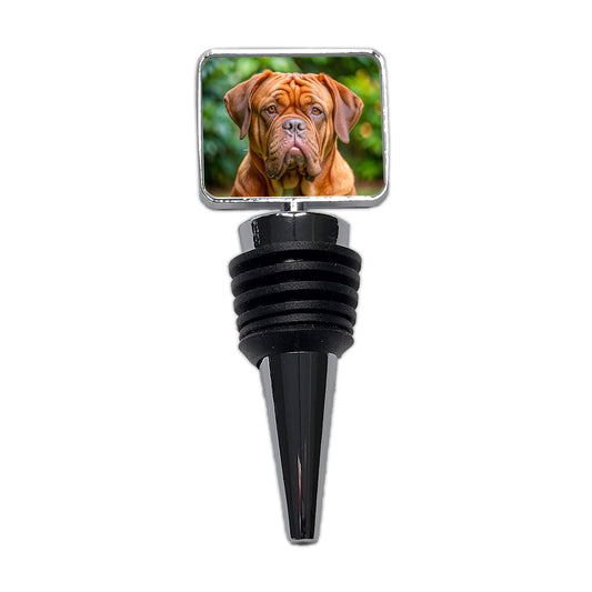 Dogues De Bordeaux Dog Photo Wine Bottle Stopper