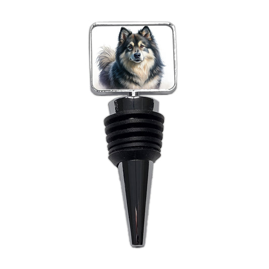Finnish Lapphund Dog Illustration Wine Bottle Stopper
