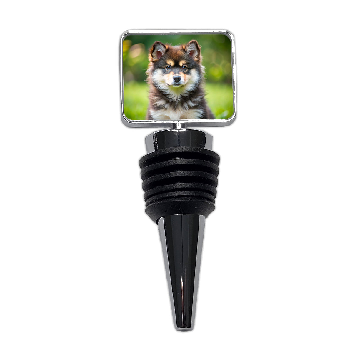 Finnish Lapphund Dog Puppy Photo Wine Bottle Stopper