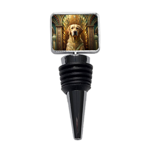 Goldador Dog Art Nouveau Wine Bottle Stopper