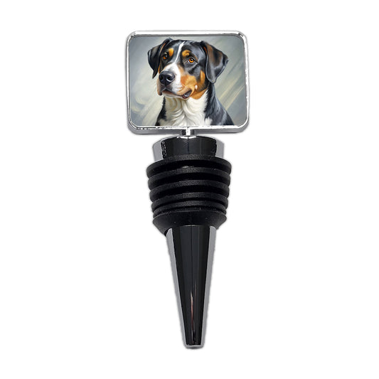 Greater Swiss Mountain Dog Illustration Wine Bottle Stopper