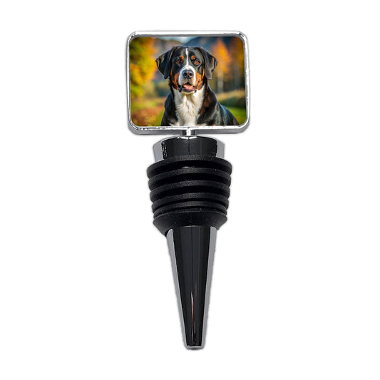 Greater Swiss Mountain Dog Photo Wine Bottle Stopper