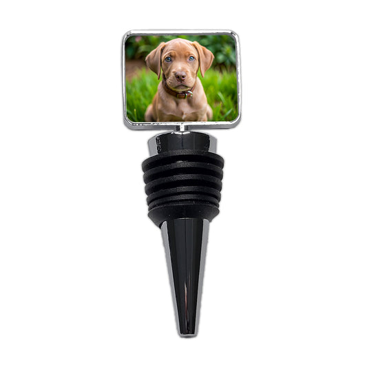 Labrabull Dog Puppy Photo Wine Bottle Stopper