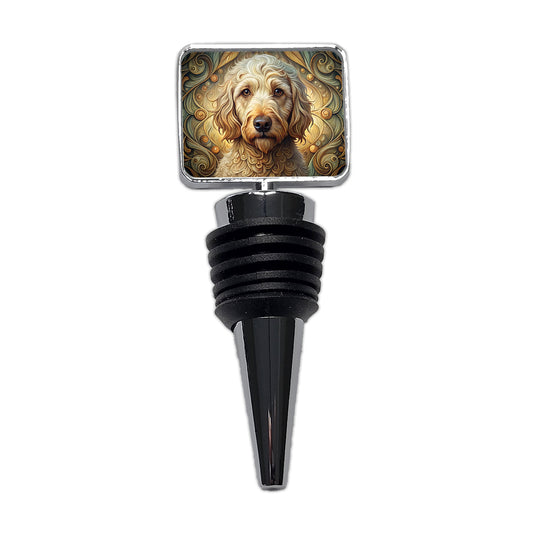 Labradoodle Dog Art Nouveau Wine Bottle Stopper