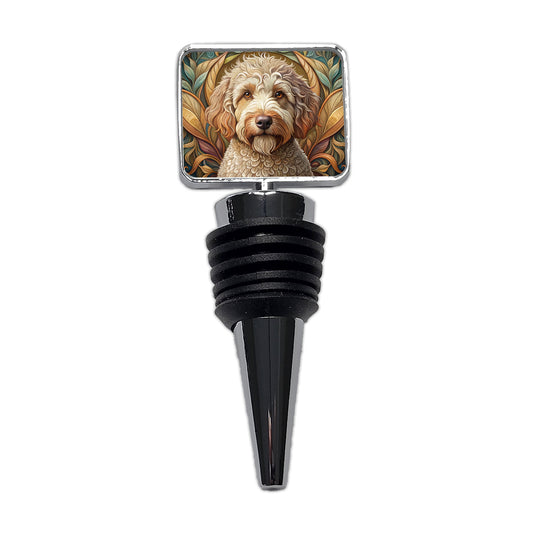 Lagotto Romagnolo Dog Art Nouveau Wine Bottle Stopper