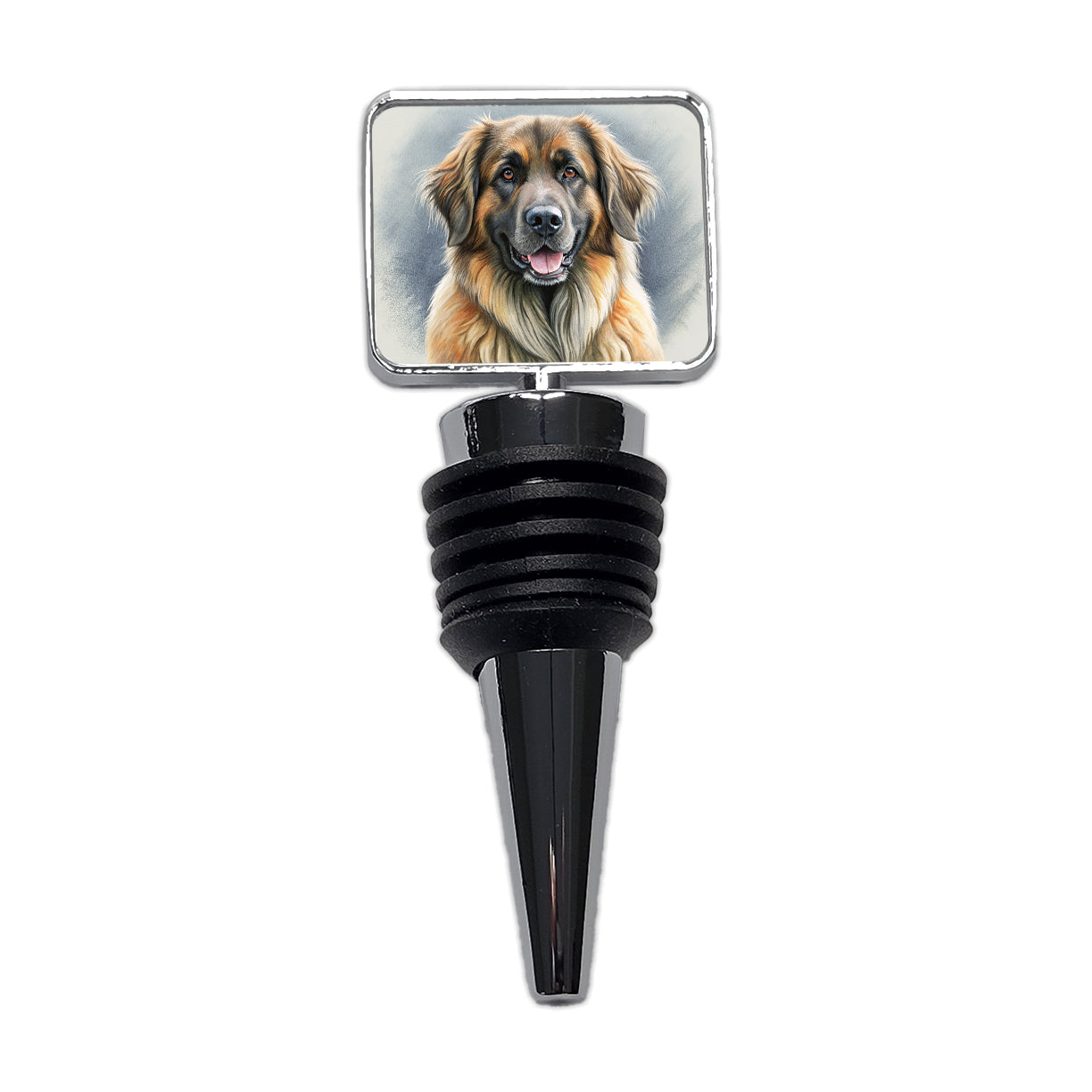 Leonberger Dog Illustration Wine Bottle Stopper