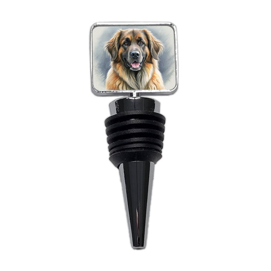 Leonberger Dog Illustration Wine Bottle Stopper