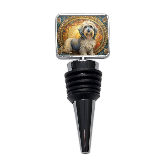 Lowchen Little Lion Dog Art Nouveau Wine Bottle Stopper