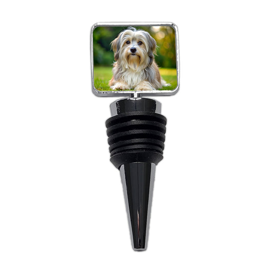 Lowchen Little Lion Dog Photo Wine Bottle Stopper