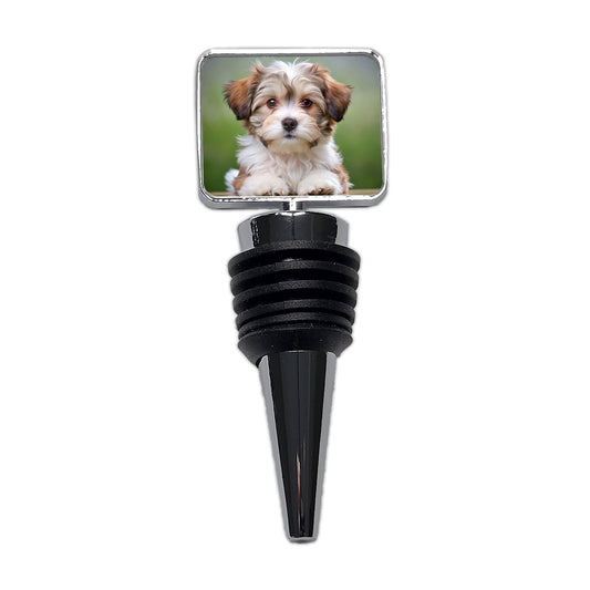 Lowchen Little Lion Dog Puppy Photo Wine Bottle Stopper