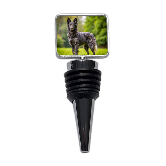 Mudi Dog Photo Wine Bottle Stopper