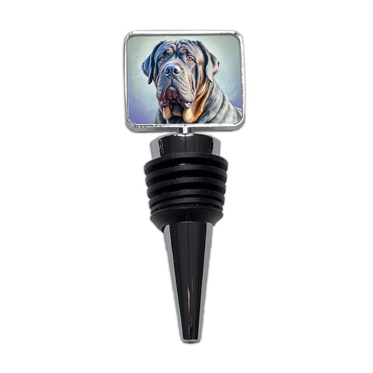 Neapolitan Mastiff Dog Illustration Wine Bottle Stopper