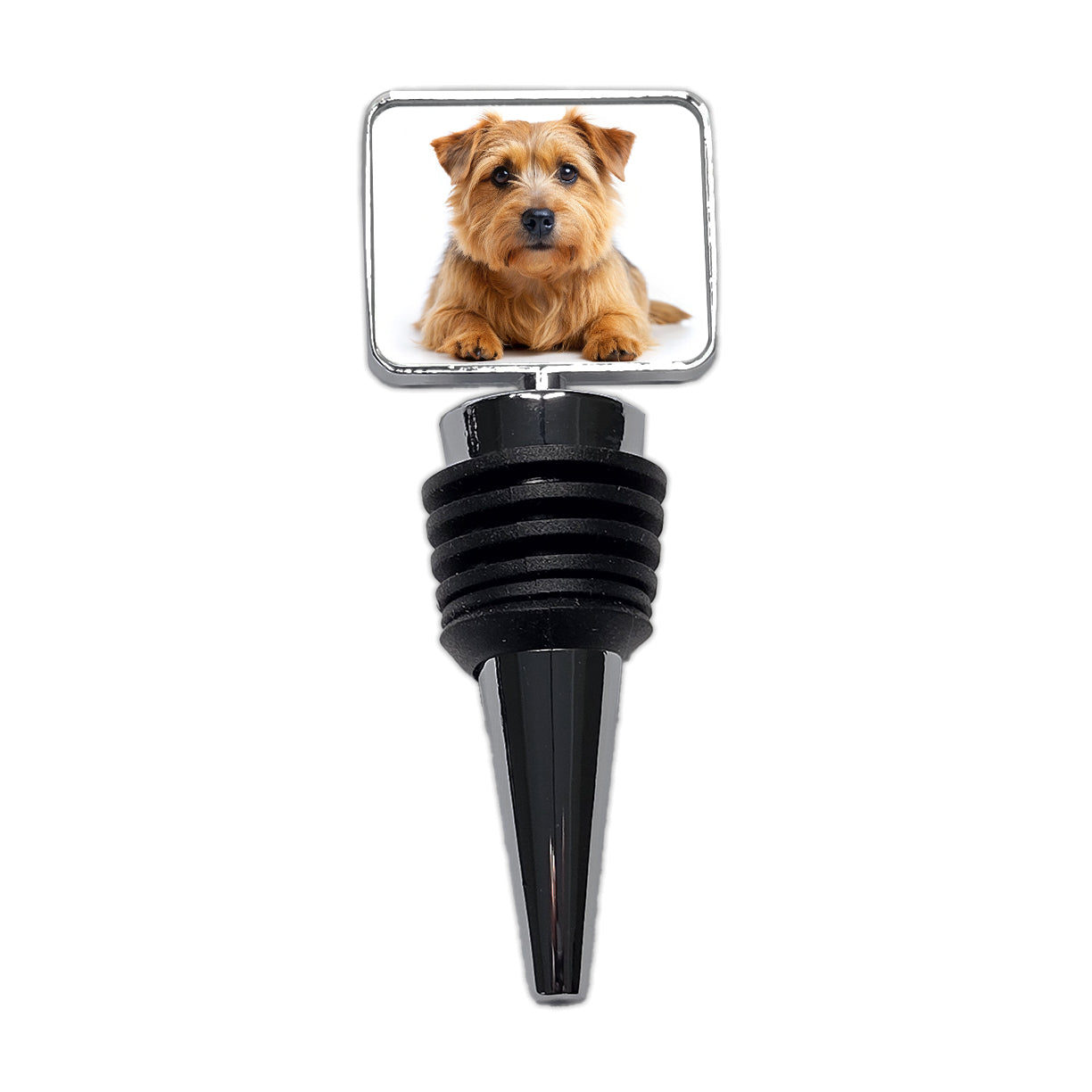 Norfolk Terrier Dog Photo Wine Bottle Stopper