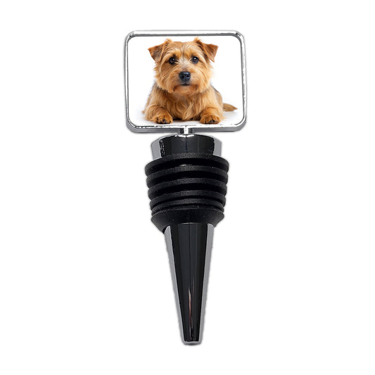 Norfolk Terrier Dog Photo Wine Bottle Stopper