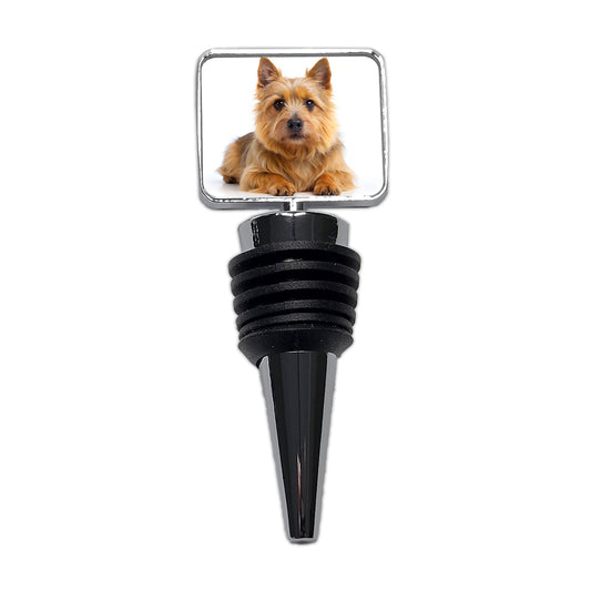 Norwich Terrier Dog Photo Wine Bottle Stopper