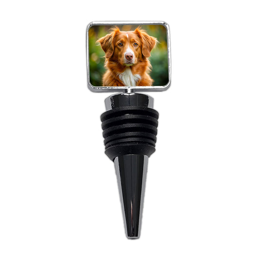 Nova Scotia Duck Tolling Retriever Dog Photo Wine Bottle Stopper
