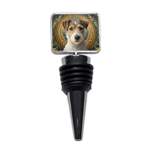 Parson Russell Terrier Dog Art Nouveau Wine Bottle Stopper