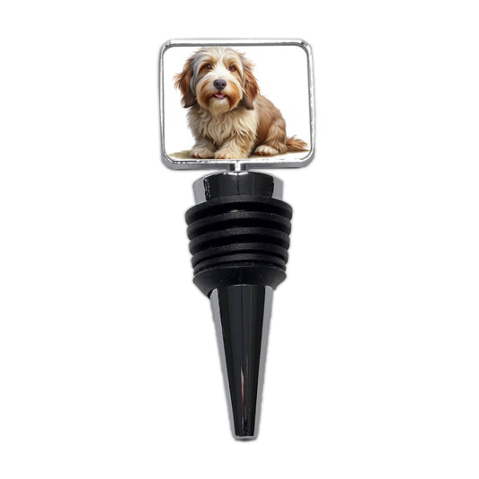 Petit Basset Griffon Vendeen Dog Illustration Wine Bottle Stopper