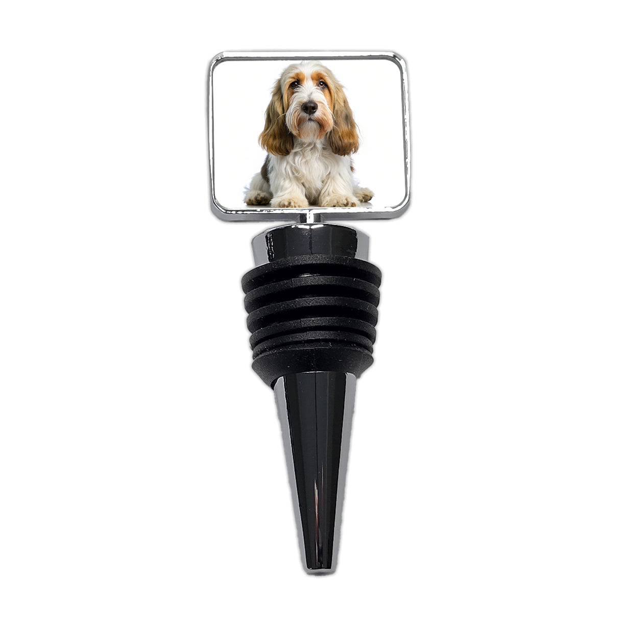 Petit Basset Griffon Vendeen Dog Photo Wine Bottle Stopper
