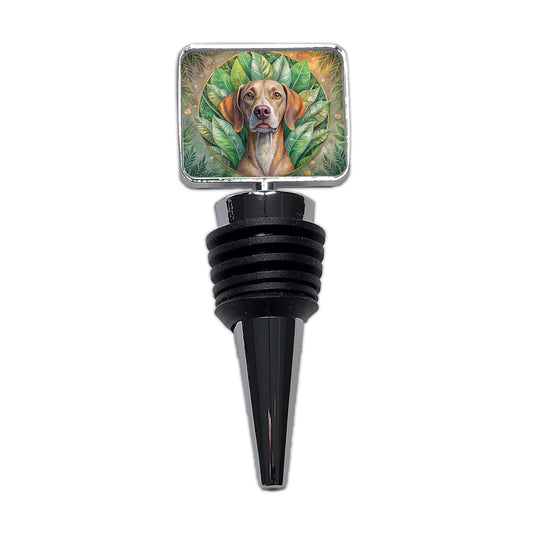 Pointer Dog Art Nouveau Wine Bottle Stopper